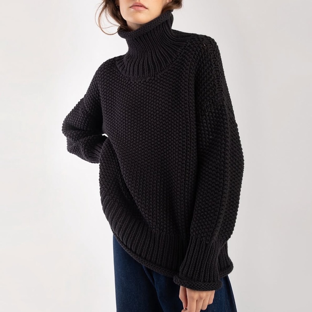 Micaela Greg roll neck seed sweater, M